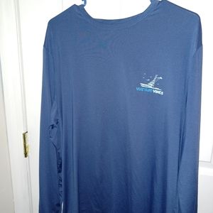 Mens large blue vineyard vines long sleeve shirt